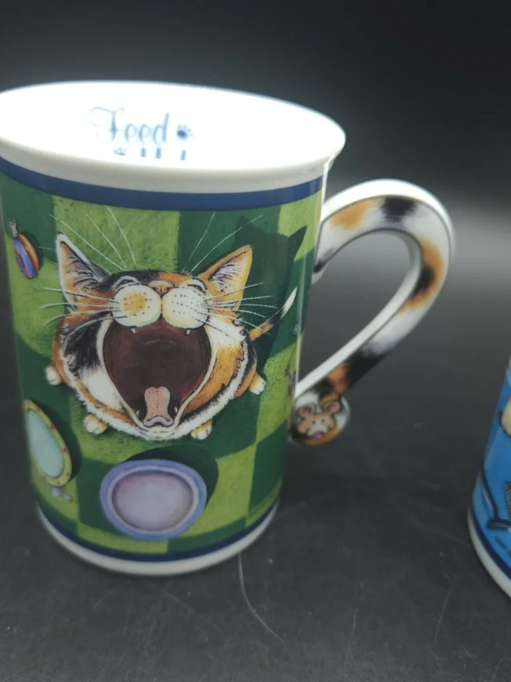 Gary Patterson Coffee Mugs Tea Cups The Face Off Feed Me Lot Of 2 NEW